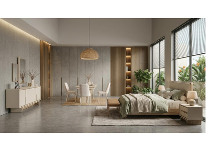 Konsole Spiegel Wohnzimmer Stil modern Farbe beige neu praktisch bequem