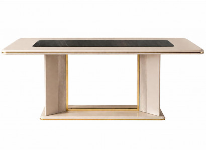 Esstisch Beige Moderner Stil Komfortabel Schick Luxuriös Stilvoll
