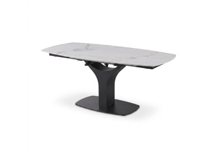 Esstisch Marmoroptik Metall Keramik Komfort Weiß Modernes Design