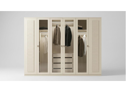 Schrank Bequem Stilvoll Beige Minimalistisch Geräumig Modern Glas