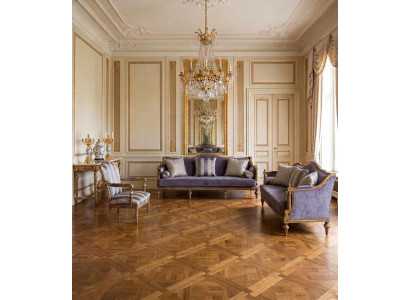 Elegantes Sofa Goldakzente Klassisch Luxuriös Stilvoll Modern Edel