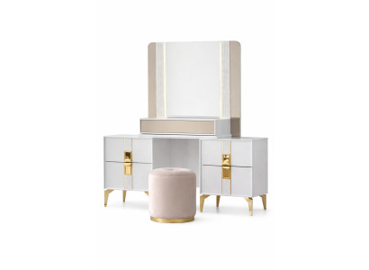 Eleganter Schminktisch mit modernem Design und praktischer Ablage