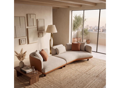 Exklusive Wohnzimmer Polstercouch Designer 4-Sitzer Modulsofa