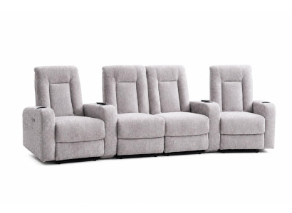 Luxus Kinosofa Couch Polster Möbel Elektrisch Verstellbar