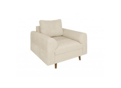 Milchfarbener Sessel Weicher Stoffsessel Moderner Stil Wohnzimmermöbel