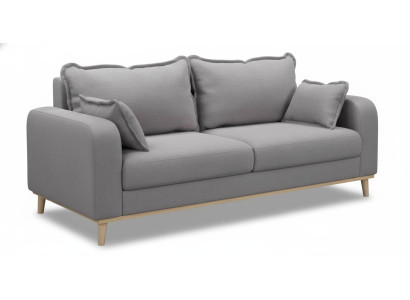Graues modernes 3-Sitzer-Sofa Stoffsofa Polstermöbel für das Wohnzimmer