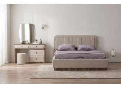 Modern Designer Schlafzimmer Set Bett Schminktisch Elegance Hocker