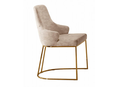 Stuhl Beige Moderner Stil Komfort Schick Luxuriös Stilvoll Praktisch