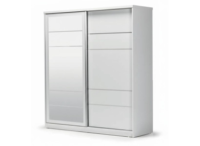 Geräumiger Kleiderschrank im modernen Design mit viel Stauraum