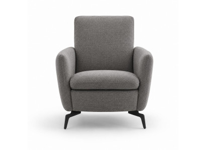 Grauer italienischer Sessel Designer Relax Loungesessel