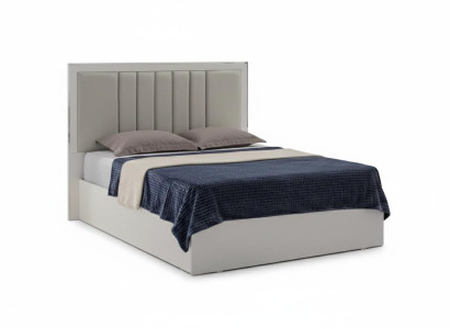 Elegantes Bett im modernen Design für erholsamen Schlafkomfort.