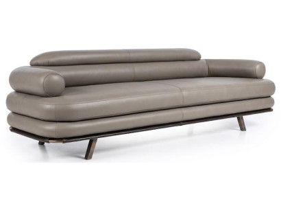 Futuristischer Grauer 3-Sitzer Designer Wohnzimmer Polstercouchen