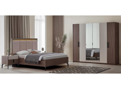 Exklusives Schlafzimmer Set Doppelbett Schminktisch Schrank 5tlg