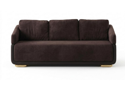 3-Sitzer-Sofa bequem weich geräumig moderner Stil braun neu