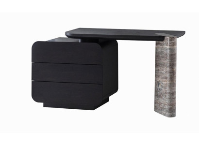 Schminktisch Modern Schwarz Marmor Elegant Kosmetiktisch Tisch