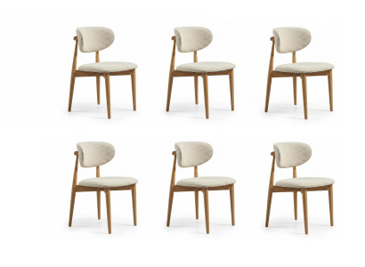 Cuba Esszimmerstuhl Beige Modern Stühle Elegant Stilvoll Komfortabel