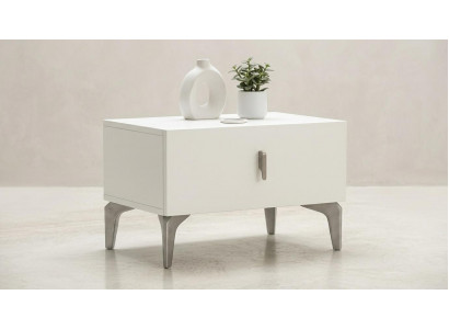 Nachttisch Modern Bequem Stilvoll Weiß Minimalistisch Praktisch