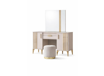 Eleganter Frauentisch Designer Schminktisch Holz Frisiertisch