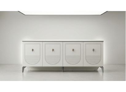 Sideboard Weiß Bequem Modern Geräumig Stilvoll Holz Rechteckig