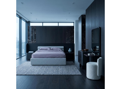 Schlafzimmer Set Modern Schwarz Weiß Elegant Bett Schminktisch
