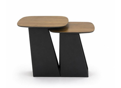 Couchtisch Modern Schwarz Schlank Schlicht Kompakt Organisch