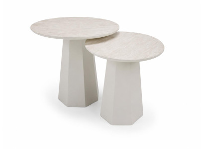 Couchtisch Minimalismus Weiß Luftig Geometrisch Skulptural Schlicht