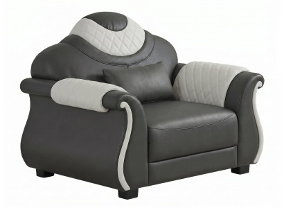 Sessel Schwarz Weiß Modern Elegant Ohrensessel Wohnzimmer Design Möbel