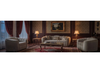 Modernes Wohnzimmer Sofa Set Exlusive 3+1+1 Garnitur Möbel 3tlg
