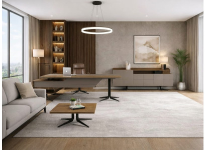 Modernes Büro Set Schreibtisch Sideboard Couchtisch Design