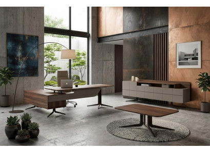 Elegantes Büro Möbel Set Design Schreibtisch Sideboard Modern