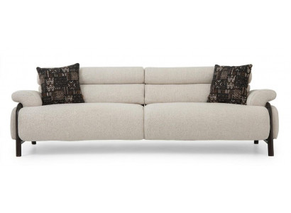 3-Sitzer-Sofa bequem weich geräumig moderner Stil weiß
