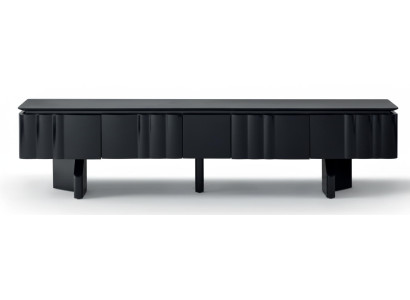 Tv Lowboard Modern Schwarz Elegant Fernsehtisch Sideboard Moebel