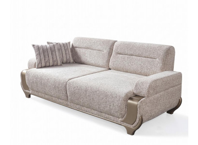Sofa weich weiß modern neu rechteckig weich Stoff Wohnzimmer komfortabel