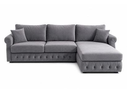 Modernes Ecksofa L-Form luxuriöses Chesterfield italienische Polstermöbel