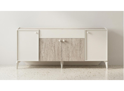 Designer Beiges Sideboard Luxuriöse Aufbewahrungsmöbel Anrichte