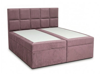 Rosa Doppelbett 200×200 Boxspringbett mit Matratze und Stauraum Schlafzimmer