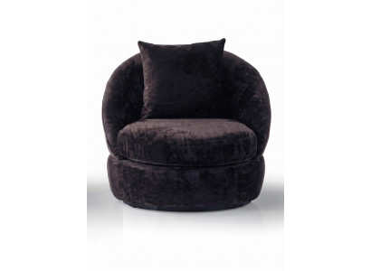 Sessel Modern Braun Elegant Polstersessel Loungesessel Einsitzer