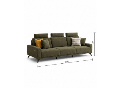 Wohnzimmer 3-Sitzer Sofa Polstersofa italienische Möbel Luxuriöser Designer
