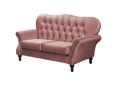 Braunes, modernes 2-Sitzer-Sofa Stoffsofa Polstermöbel Wohnzimmer