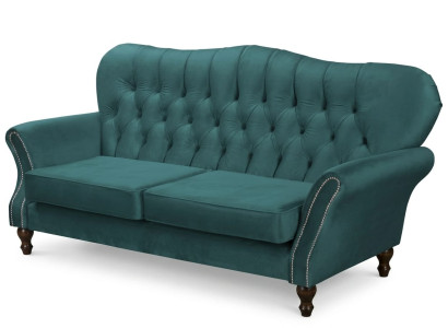 Luxuriöses grünes 3-Sitzer-Sofa Stoffsofa  hochwertige Polstermöbel