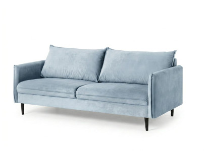 Blaues modernes 3-Sitzer-Sofa Stoffsofa stilvolle Sofas für das Wohnzimmer