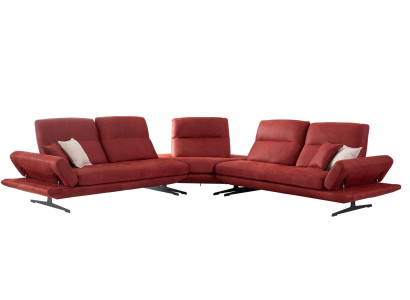 luxuriöses  Ecksofa L-form Wohnzimmer italienische Polstermöbel Polstersofa