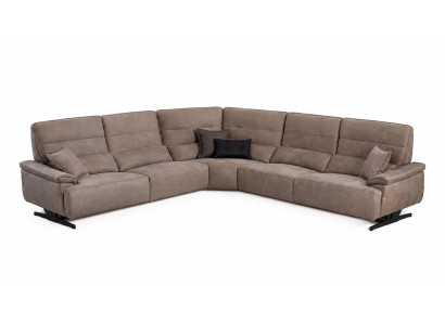 Italienisches Modul Taupe Ecksofa L-form für modernes Wohnzimmer