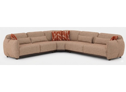 Ecksofa moderner Stil weich  groß geräumig praktisch braun