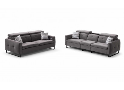Sofagarnitur 3+2 Sitzer im modernen italienischen Design eleganter Wohnzimmer