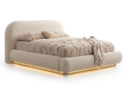 Bettrahmen Modern Beige Weich Schwebend Hell Schlicht Stilvoll Warm