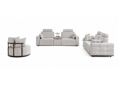 Sofagarnitur 2+2+1 Sitzer Luxuriöses Wohnzimmer Elegantes Set 3tlg