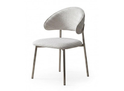Stuhl Modern Beige Designer Minimalistisch Elegant Esszimmerstuhl