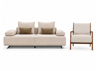 Sofa Set 2+1 Sitzer Modernes Wohnzimmer bequemer italienischer Polstermöbel