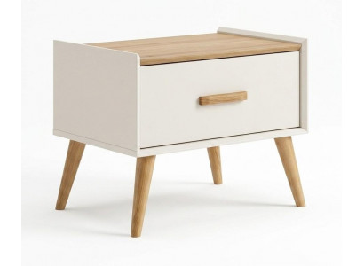 Nachttisch Modern Beige Elegant Kompakt Skandinavischer Stil Stabil